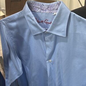 Robert Graham Light Blue Casual Button Down Shirt